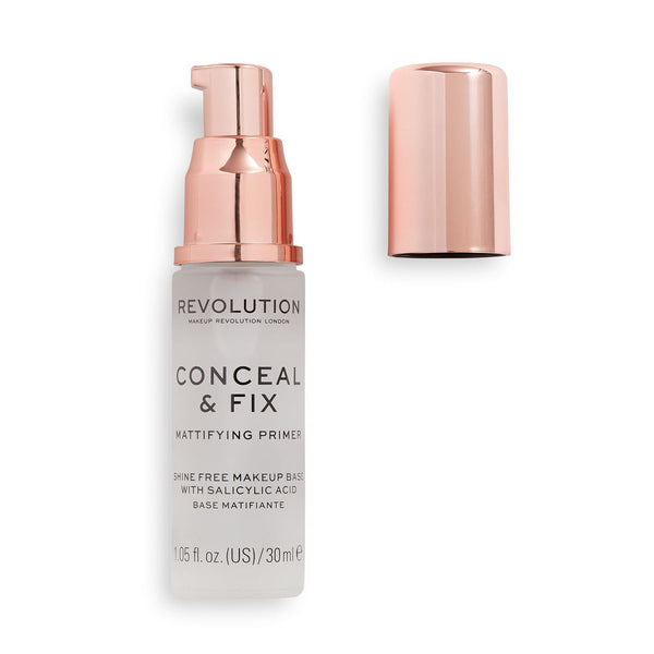 Makeup Revolution Conceal & Fix Mattifying Primer Lightweight Cream Redness-Reducing