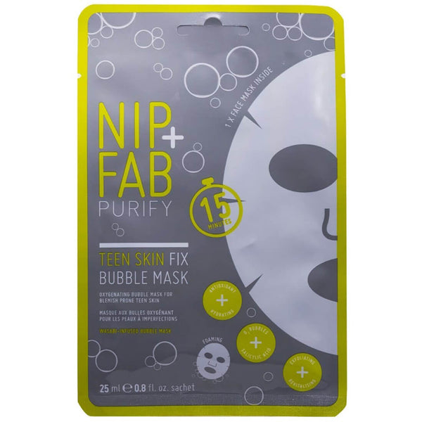 Nip+Fab Teen Skin Fix Bubble Face Mask, Oxygenating Mask, 1 Piece