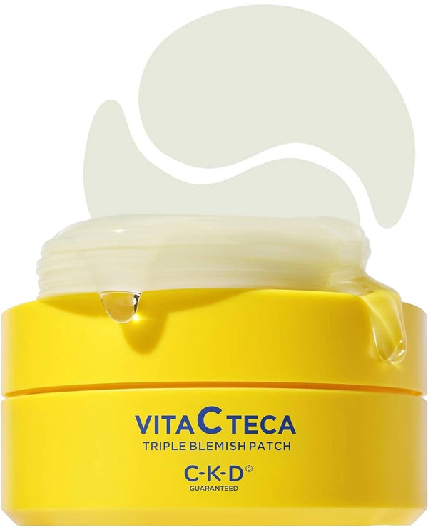 C-K-D Vita C Teca Triple Blemish Brightening Patches with Vitamin C, 60 Count