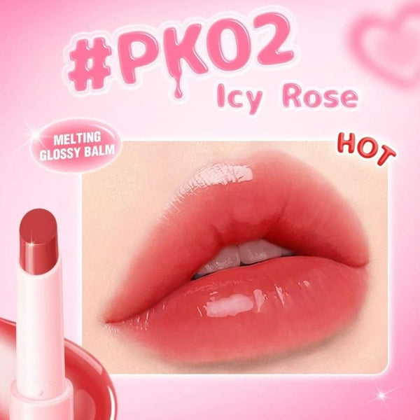 Pink Flash Lip Gloss & Moisturizing Balm PK02 Pink Tint Glossy Finish