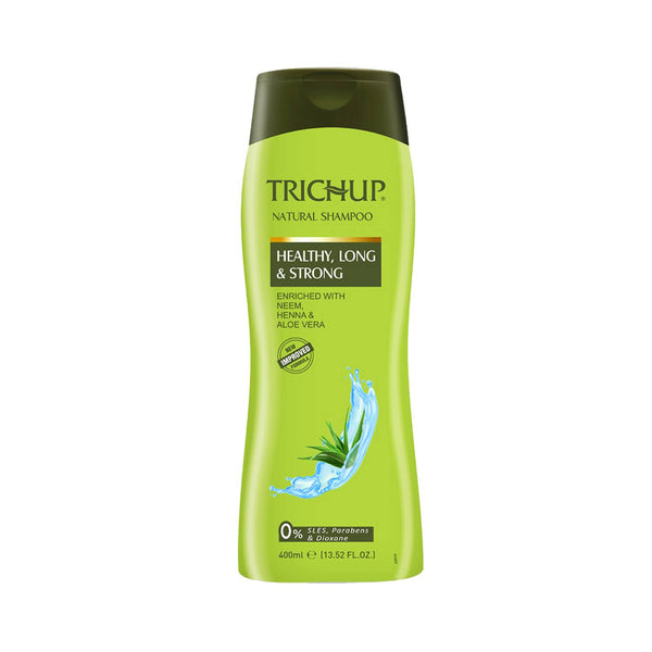 Trichup Herbal Shampoo Liquid Coconut Oil Silicone-Free Healthy Long & Strong 400 ml