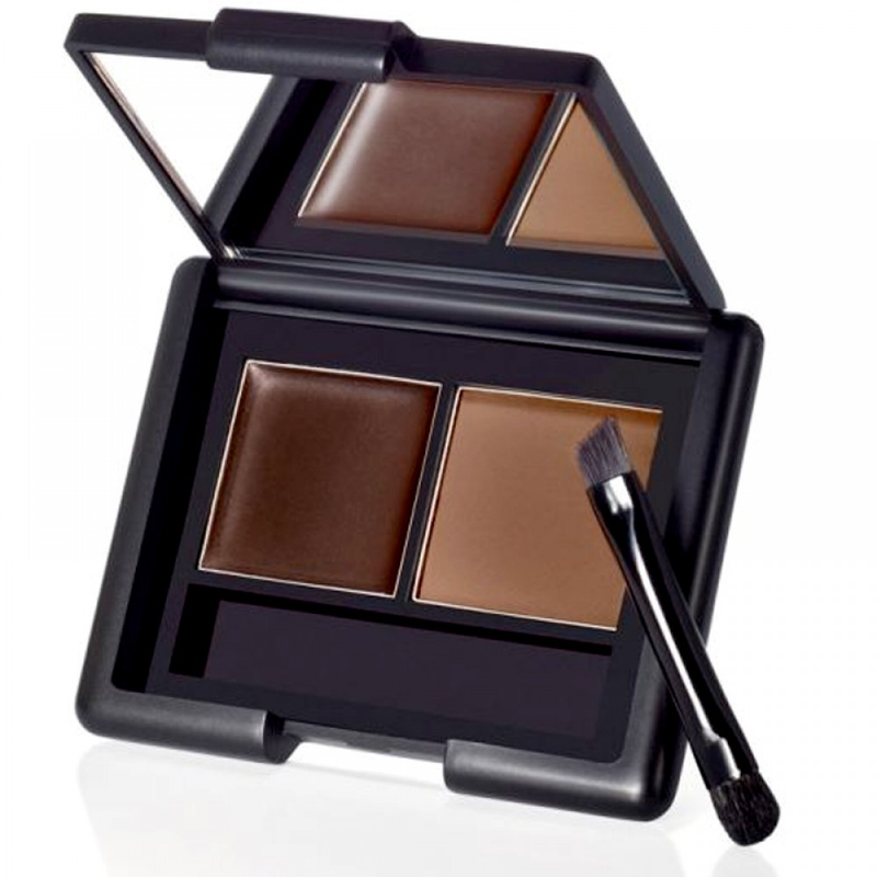 Elf Eyebrow Powder Kit Cream Gel and Velvet Powder Dark