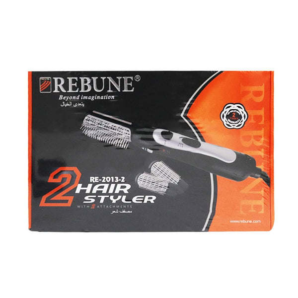 Rebune RE-2013-2 Hair Styler 1000W with 2 Attachments, 220-240V