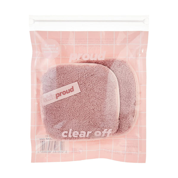 Skin Proud Clear Off Makeup Remover Microfibre Pad Reusable Cleansing Tool