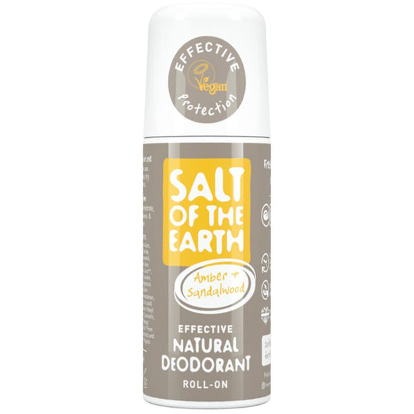 Salt Of The Earth Natural Roll-On Deodorant Amber & Sandalwood 75 ml