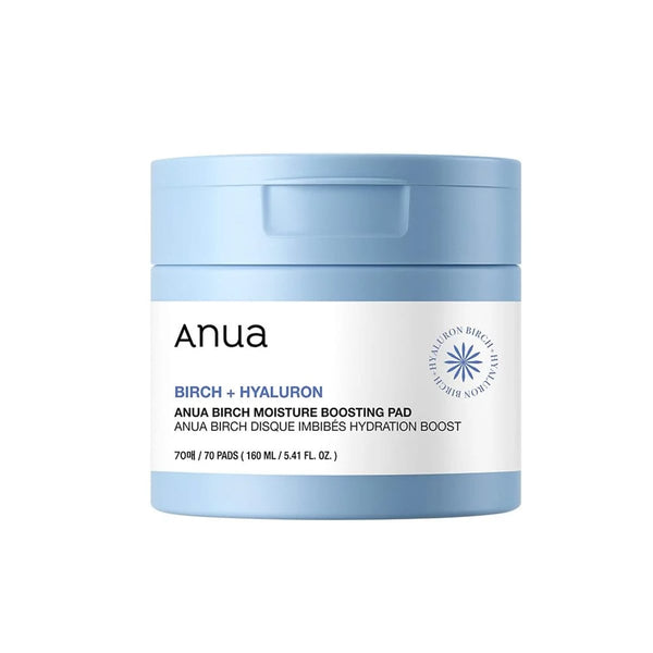 Anua Birch Moisture Boosting Pads Hydrating Birch Extract Hyaluronic Acid 70 Pads 160 ml