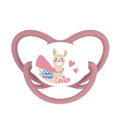 Nip Butterfly Orthodontic Soothers with Ring, 0-6 Months, 2 Pack, Brown & Red