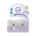 Gamar Fully Integrated Silicone Pacifier, Symmetrical, Transparent Tiger, 3+ Months