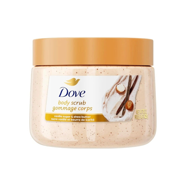 Dove Vanilla Sugar & Shea Butter Body Scrub Creamy Exfoliating Formula 444ml