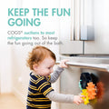 Boon Cogs Bath Toy Interlocking Gears Navy/Yellow