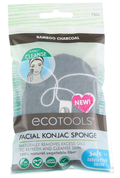 EcoTools Facial Konjac Charcoal Sponge 7506, Facial Cleansing Sponge
