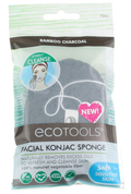 EcoTools Facial Konjac Charcoal Sponge 7506, Facial Cleansing Sponge