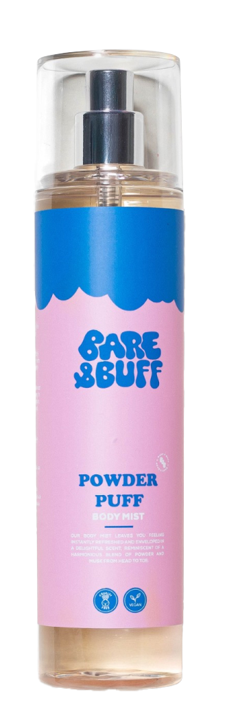 Bare & Buff Powder Puff Body Mist Powdery Fragrance Spray 250 ml