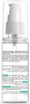 Trichup Hair Serum Nutri Shine Liquid Argan Olive Wheatgerm Oils 60ml