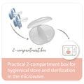 Nip Butterfly Soothers, Silicone Teat, Pink, 2-Piece with Sterilizer Box