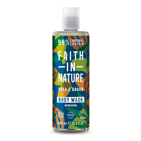 Faith In Nature Shea & Argan Body Wash Natural Origin Aroma 400ml