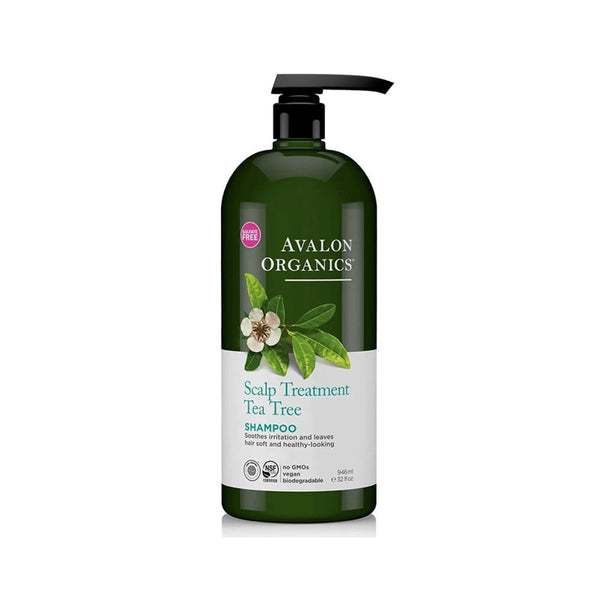Avalon Organics Tea Tree Scalp Therapy Shampoo, Aloe Vera and Vitamin E, 946 ml