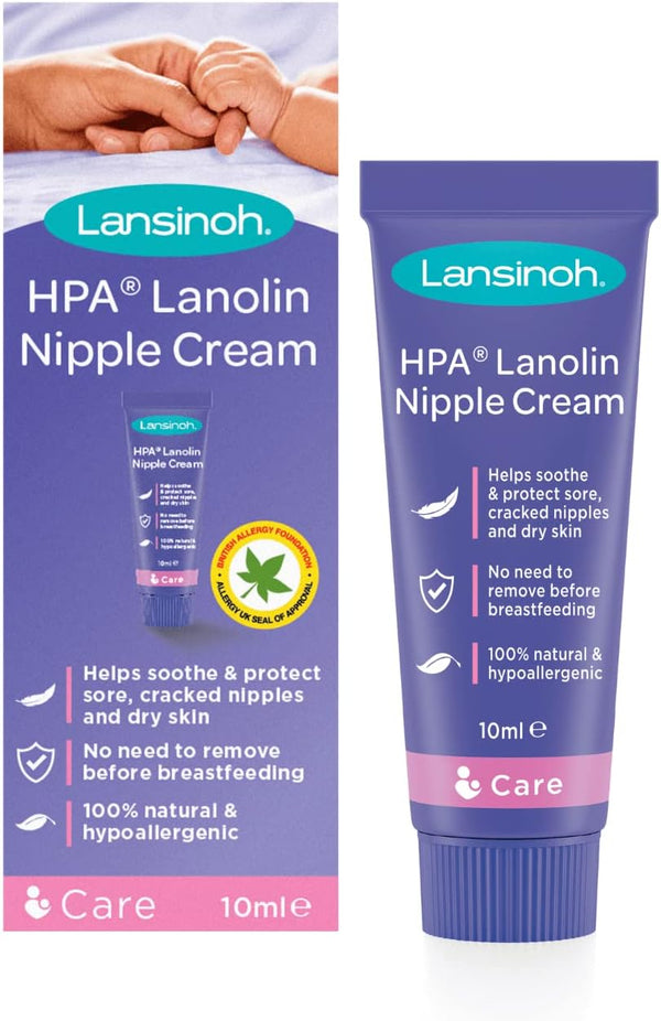 Lansinoh Nipple Cream 100% HPA Lanolin Fragrance-Free 10 ml