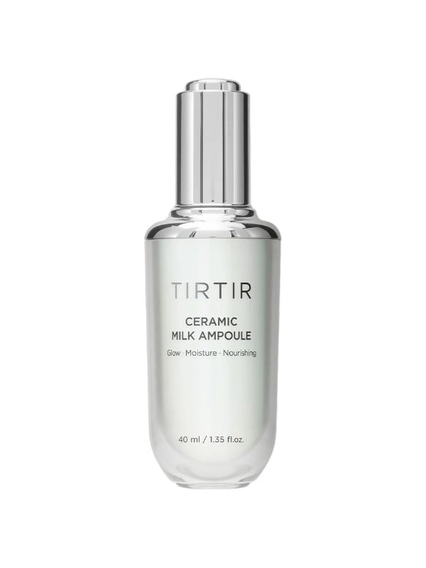 TIRTIR Ceramic Milk Ampoule Hydrating Serum with Vegan Milk, Rice Bran Oil & Squalane, 40 ml