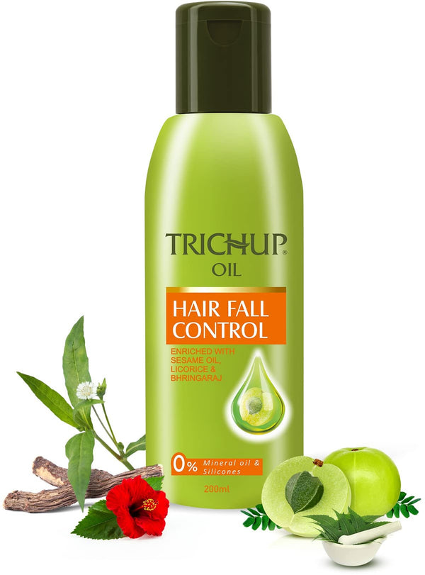 Trichup Hair Fall Control Hair Oil with Coconut Oil and Amla, 200 ml