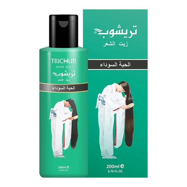 Trichup Black Seed Hair Oil for Weak Hair, Silicone-Free Liquid, 200ml