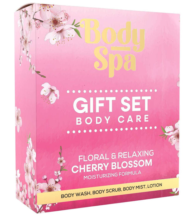 Body Spa Cherry Blossom Shower Gift Box Gift Set 4 Pieces