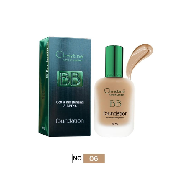 Christine Love In London BB Cream Foundation SPF 15 Light Coverage Shade 06