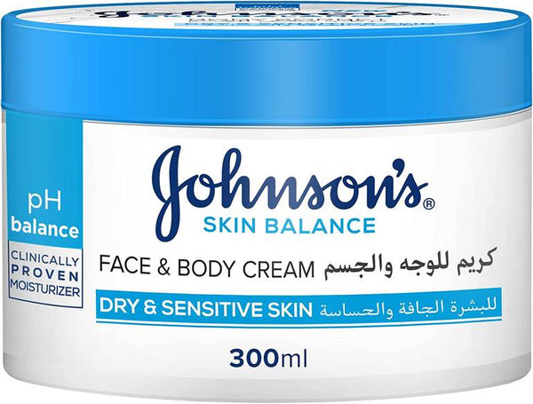 Johnson Skin Bal Face & Body Cream Lightweight Moisturizer 300ml