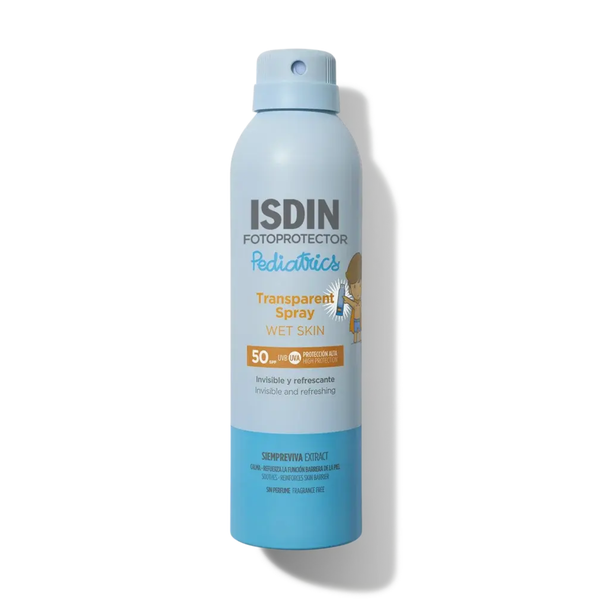 ISDIN Fotoprotector Transparent Spray Wet Skin Pediatrics SPF50 Sunscreen 250 ml