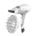 Braun Satin Hair 5 Ionic Hair Dryer HD 585 with Diffuser and Concentrator, White