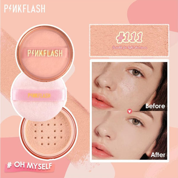 Pink Flash Translucent Loose Powder 111 Natural Radiant Finish 6g