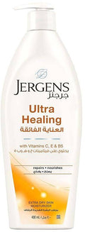 Jergens Ultra Healing Fragrance-Free Body Lotion with Vitamins C, E & B, 400 ml