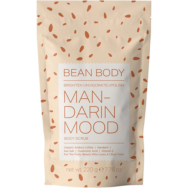 Bean Body Scrub Mandarin Mood Coffee Exfoliating Body Scrub 220 g