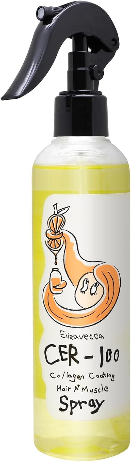 Elizavecca CER-100 Collagen Coat Hair Mist Spray, Lightweight Conditioning Formula, 250ml