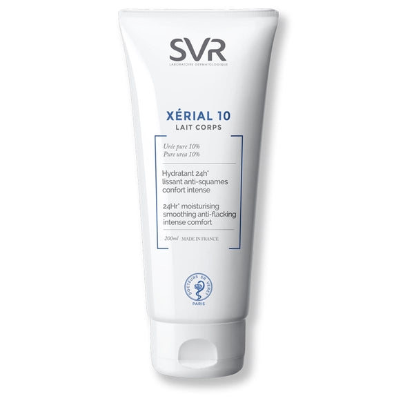 SVR Xerial 10 Body Milk Moisturizer, 10% Urea, Shea Butter, Allantoin, 200 ml