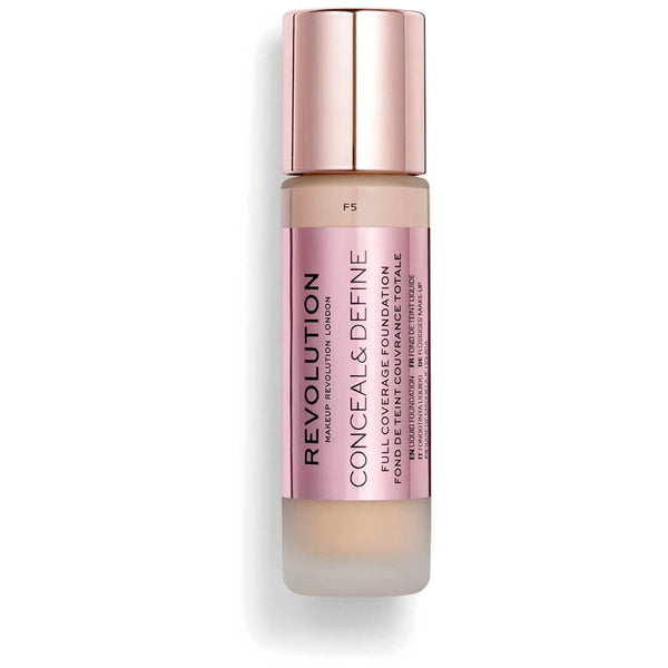 Makeup Revolution Conceal & Define Liquid Foundation Demi-Matte F5 Beige