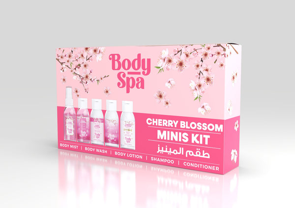 Body Spa Cherry Blossom Minis Kit, 5-Piece, 60ml