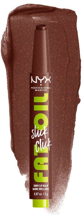 NYX Professional Makeup Fat Oil Slick Click Vegan Lip Balm Glossy Finish Trending Topic 2 g