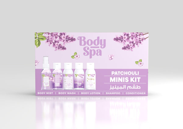 Body Spa Patchouli Minis Kit Gift Set 60ml, 5 Pieces