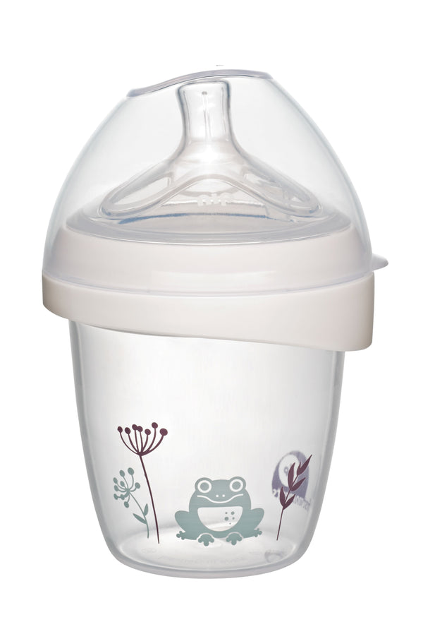 nip First Moments Wide Neck PP Baby Feeding Bottle Silicone Teat Frog