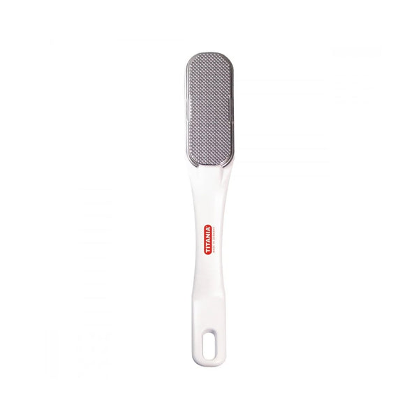 Titania Rectangular Metal Foot File Curved Handle Coarse Surface Model 3014