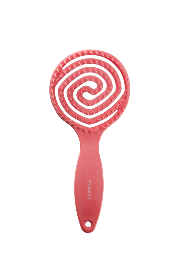 Dompel Silicone Hair Brush Strawberry Scent Pink