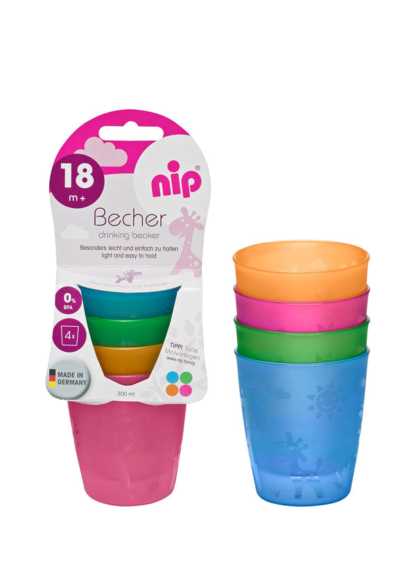 nip Easiflow Toddler Beaker Set BPA-Free Stackable Cups