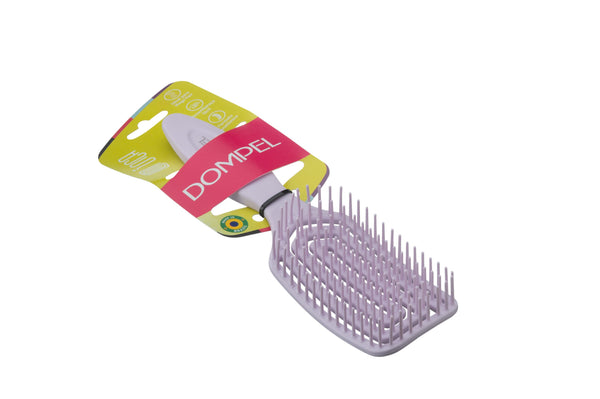 Dompel Silicone Hair Brush for Long Hair and Extensions, Purple