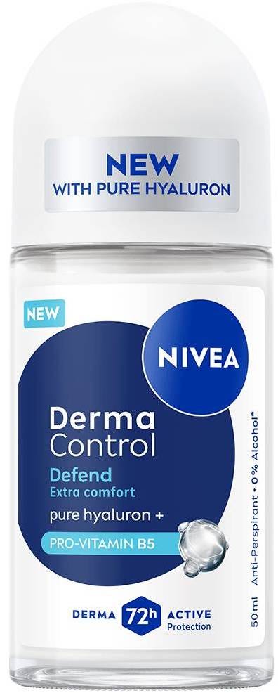 NIVEA Derma Control Defend 72h Roll-On Hyaluron Pro-Vitamin B5 50 ml