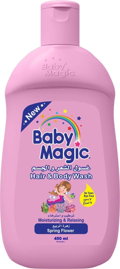 Baby Magic Hair & Body Wash 2-in-1 Calendula Coconut Oil Spring Flower 450ml
