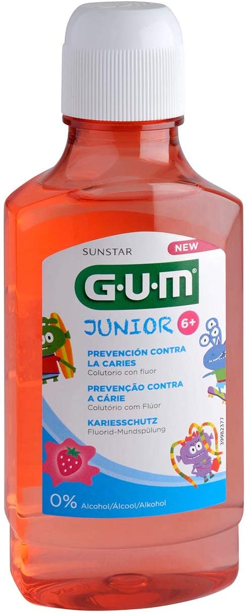 G.U.M Mouthwash Junior Mint Oral Rinse for Ages 7-12