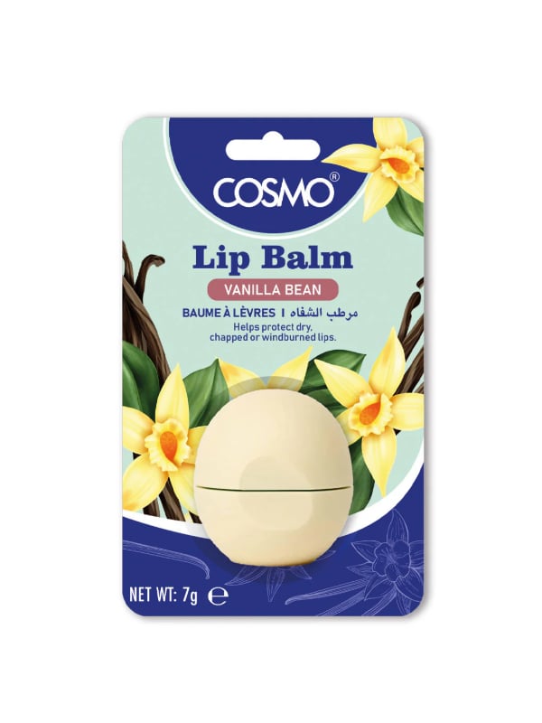 COSMO Vanilla Bean Lip Balm Moisturizing Non-Greasy Formula 7g