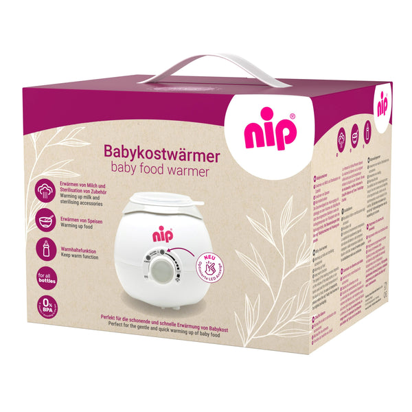 nip Baby Bottle & Food Warmer White, Water Bath Heating, Keep-Warm Function
