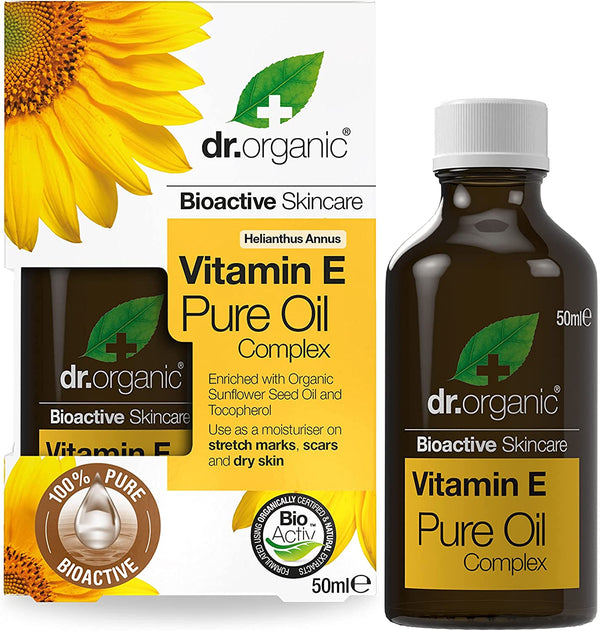 Dr Organic Vitamin E Pure Oil Complex Moisturising Face and Body Oil 50 ml